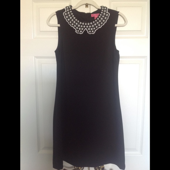 Betsey Johnson Size 6 Pearl Peter Pan Collared - Picture 3 of 8